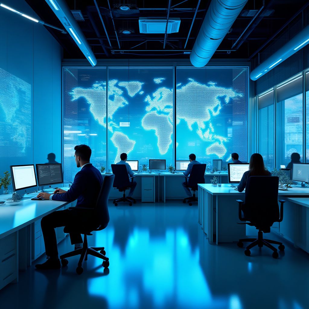 AI Teknoloji ofis görüntüsü